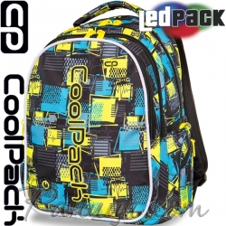 Cool Pack LED Светеща ученическа раница Joy L Squares A21213